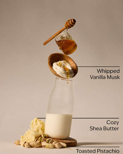 Pistachio milk & honey.