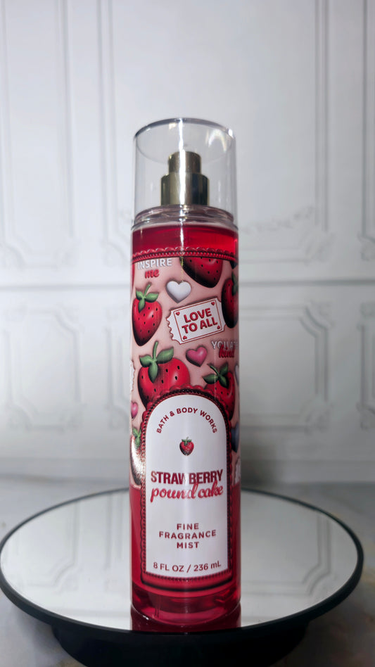 Body mist - Strawberry poundcake.